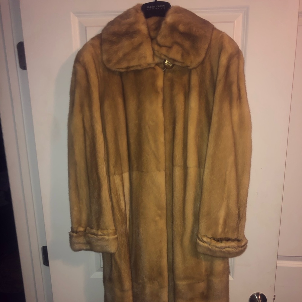 Real Mink Full length Coat size large
